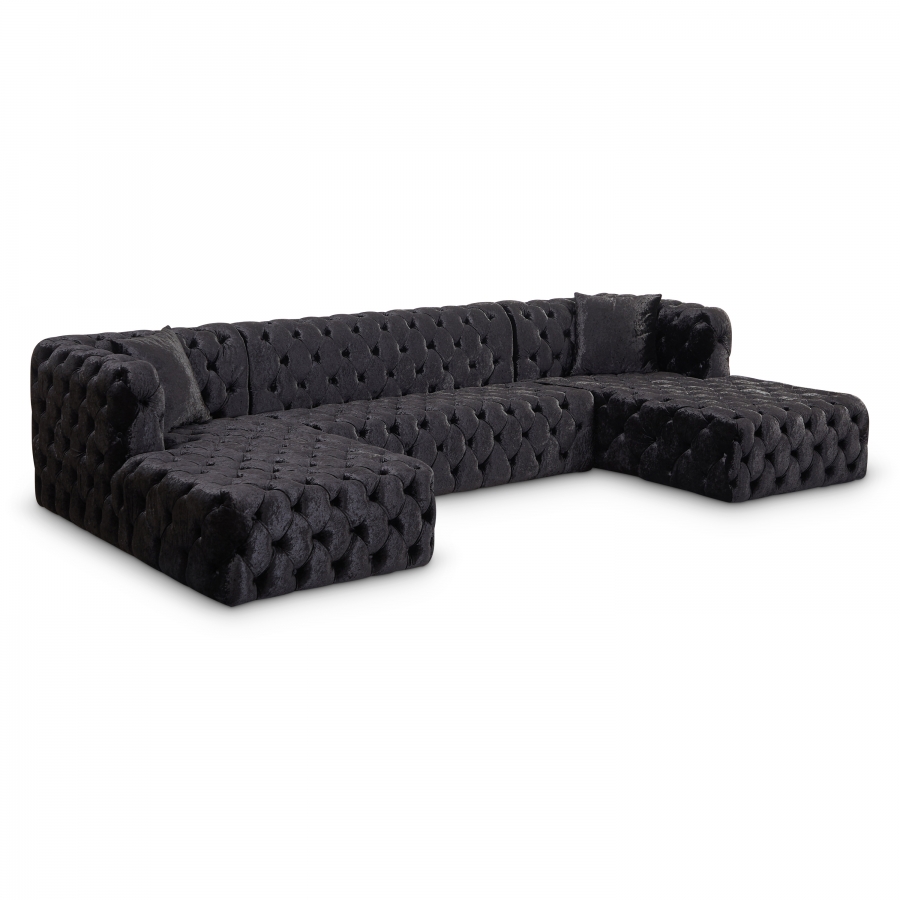 676Black-Sectional