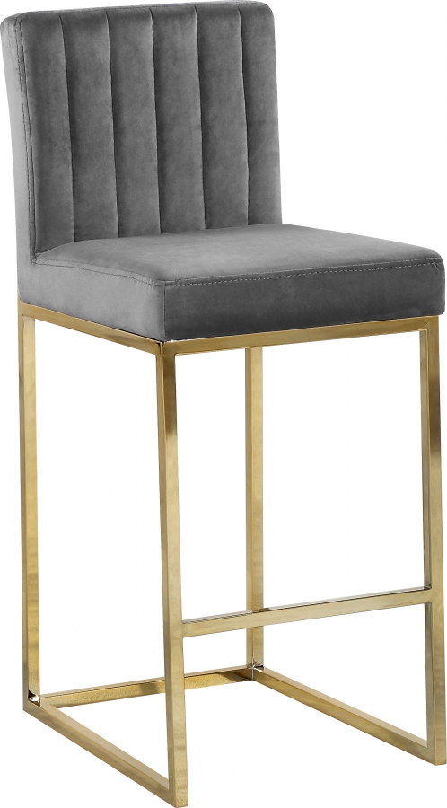 Gray and 2025 gold counter stools