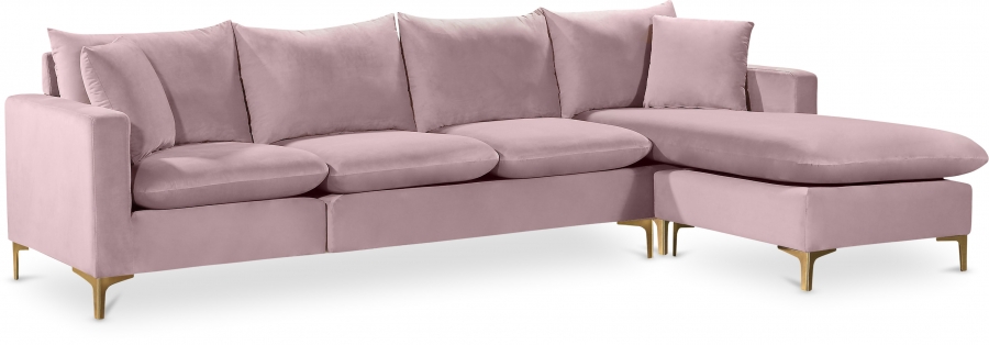 636Pink-Sectional