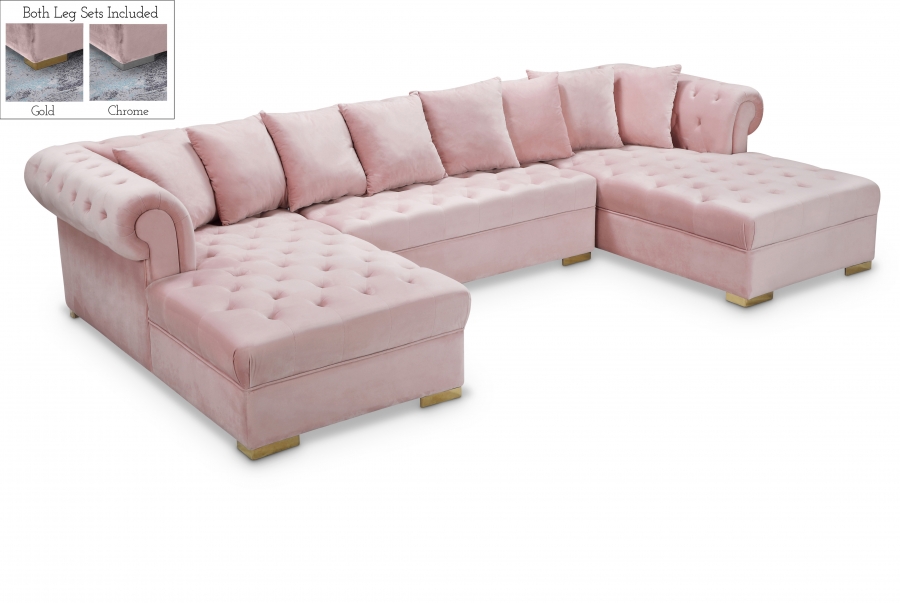 698Pink-Sectional