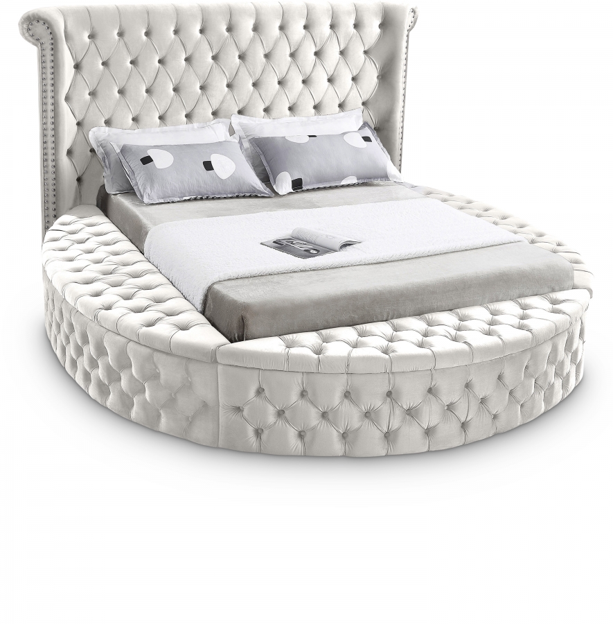Meridian furniture luxus velvet cheap bed