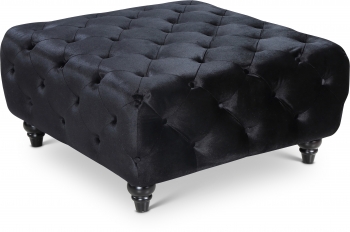 Black 662-Velvet-Ottoman