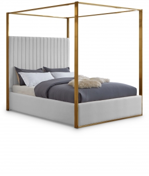White Jones-Bed-Leather