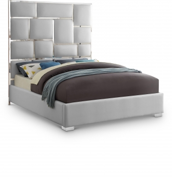 White Milan-Bed-Leather