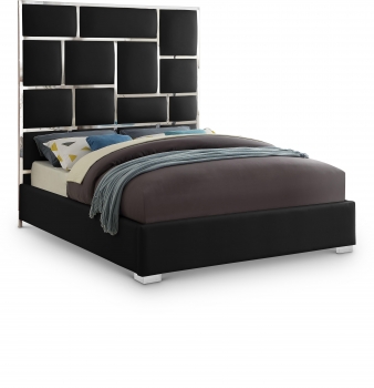 Black Milan-Bed-Leather