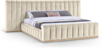 Cream Amara-Panel-Bed