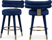 798Navy-C Double Chair