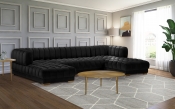 653Black-Sectional alternate view 2