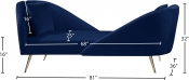 656Navy-Chaise Dim