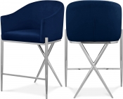 866Navy-C Double Chair