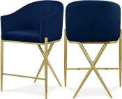 867Navy-C Double Chair