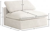 634Cream-Armless Dim