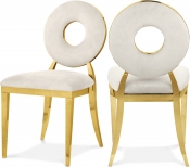 858Cream-C Double Chair
