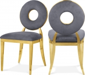 858Grey-C Double Chair