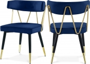 854Navy-C Double Chair