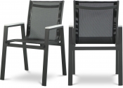 367Black-AC Double Chair