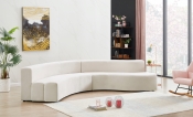 624Cream-Sectional alternate view 1
