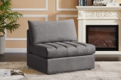649Grey-Armless alternate view 1
