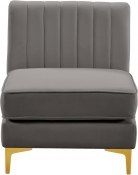 604Grey-Armless alternate view 5