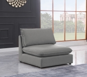 688Grey-Armless alternate view 1