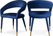537Navy-C Double Chair