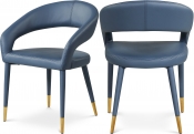538Navy-C Double Chair