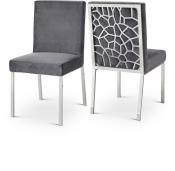 736Grey-C Double Chair