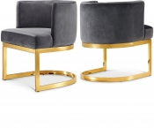 718Grey-C Double Chair
