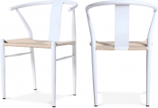 893White-C Double Chair
