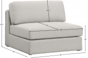 681Beige-Armless Dim