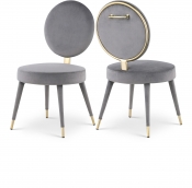 580Grey-C Double Chair