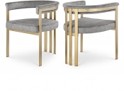 595Grey-C Double Chair