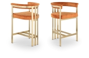 596Cognac-C Double Chair
