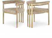 595Beige-C Double Chair