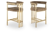 596Brown-C Double Chair