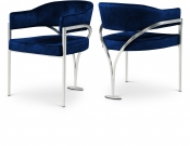 554Navy-C Double Chair