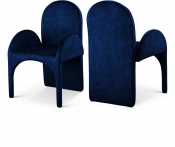 803Navy-AC Double Chair