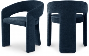 911Navy-C Double Chair