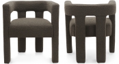 864Brown-C Double Chair