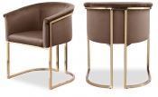 758Brown-C Double Chair
