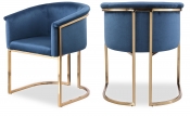 758Navy-C Double Chair