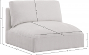 696Cream-Armless Dim
