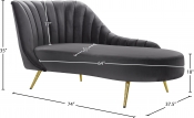 622Grey-Chaise Dim