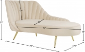 622Cream-Chaise Dim