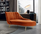 622Cognac-Chaise alternate view 1