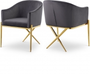 763Grey-C Double Chair