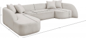 685Beige-Sectional Dim