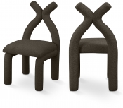884Brown-C Double Chair