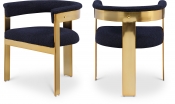832Navy-C Double Chair