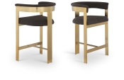 876Brown-C Double Chair